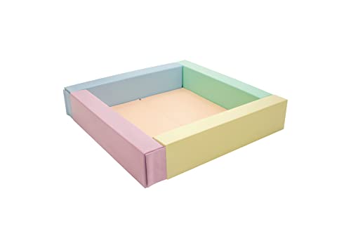 IGLU SOFT PLAY Ball Pit für Kinder im Alter von 1-7 Jahren Ballbad für Kleinkinder Laufstall für Babys in (Pastel) von IGLU SOFT PLAY