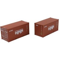 IGRA 98010018 H0 2-tlg Set Container 20‘ HMM - High Cube, Ep. VI von IGRA