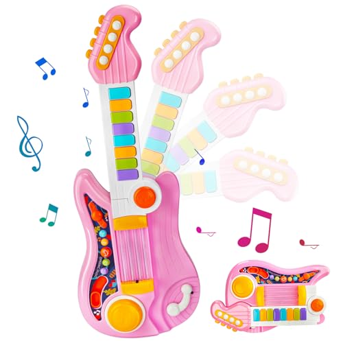 IGUGI Luminous Electronic Guitar,Children's Guitar Toy,2-in-1 Children's Guitars & Piano Toys,4 Game Modes,Musical Toy,Gifts for Babies,Toy for Children 2 3 4 5 6 Years,Gitarre Kinder IGUGI Luminous Electronic Guitar,Children's Guitar Toy,2-in-1 Children's Guitars & Piano Toys,4 Game Modes,Musical Toy,Gifts for Babies,Toy for Children 2 3 4 5 6 Years,Gitarre Kinder von IGUGI