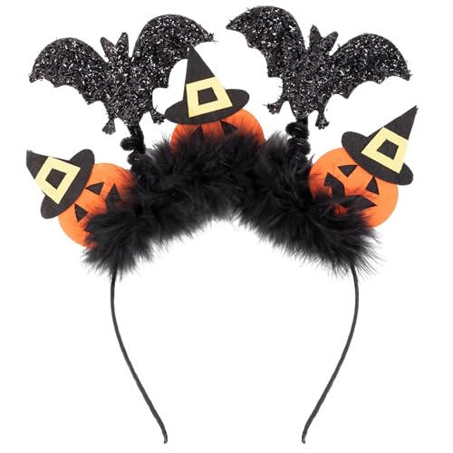 IHLOOTD Halloween Haarreif Damen Halloween Kostüm Haarschmuck Kürbisse Kopfschmuck für Erwachsene Kinder Halloween Party, Masquerade, Cosplay (A) von IHLOOTD