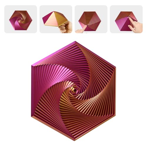 IHONYI Fidget Stressabbau Toys - 2024 Neu Hexagon Spirale Spielzeug, Anti Stress Spielzeug Für Erwachsene und Kinder, Stressabbau Spielzeug, Stressaubbau Bei Nervösität von IHONYI