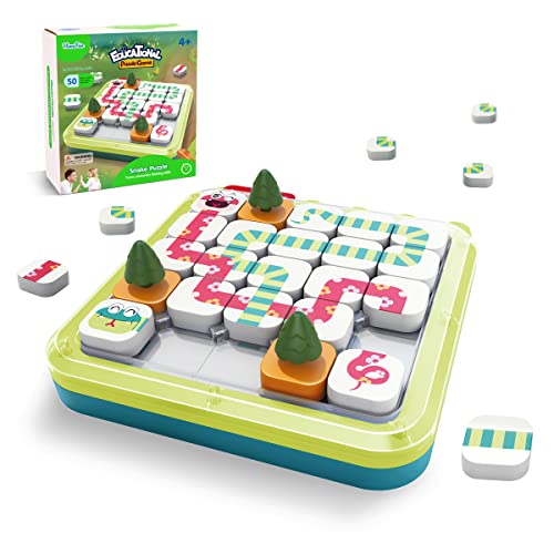 IIROMECI Denkspiele für Kinder, IQ-Test, Gedankenspiel, Schlangenpuzzle für Kleinkinder, Logikspiele, Brain Teaser Puzzles Brettspiel für Jungen und Mädchen, ab 4 Jahren von IIROMECI