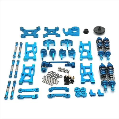 IJOSADON 124007 124017 124019 144001 144002 144010 Kompatible RC-Car-Metall-Upgrade-Teile Kompatibel mit XDKJ-001 XDKJ-006 AM-X12 RC Auto Zubehör(Blue) von IJOSADON