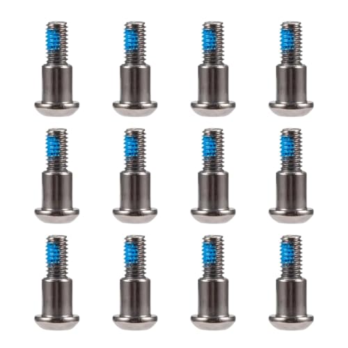 IJOSADON 12pc M3x4x10mm Hex -Taste Kopf Kingpin Schulterschrauben kompatibel mit AR44 AR45 Vanquish F10 H10 Optic Achse(Grey 12PCS) von IJOSADON