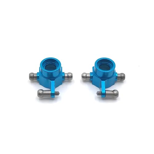 IJOSADON 2 Stück hintere Lenkschale aus Metall, kompatibel mit 1/28 RC-Autos 284131 K969 K979 K989 K999 P929 P939 Upgrade-Teile(Blue) von IJOSADON