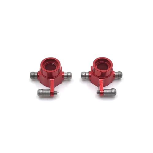 IJOSADON 2 Stück hintere Lenkschale aus Metall, kompatibel mit 1/28 RC-Autos 284131 K969 K979 K989 K999 P929 P939 Upgrade-Teile(RED) von IJOSADON