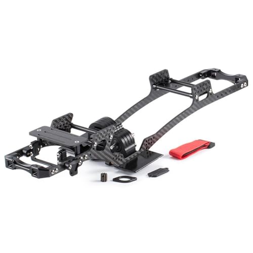 IJOSADON Carbon Fiber Chassis Kit Rahmen Rail SCHALTIGE VERKAHRTE MIT 1/10 RC Crawler Bester RIGS III Portal AXLE -Projekte(LCG Chassis Kit) von IJOSADON