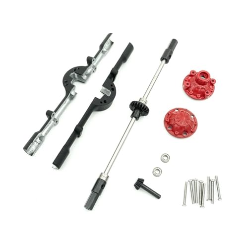 IJOSADON DIY-Kit Kompatibel mit Hinterachsgehäuse und Antriebswelle Kompatibel mit D12 C14 C24 C24-1 B14 B24 B36. Upgrade modifizierter Teile, kompatible Optionen(Rear AXLE Black) von IJOSADON