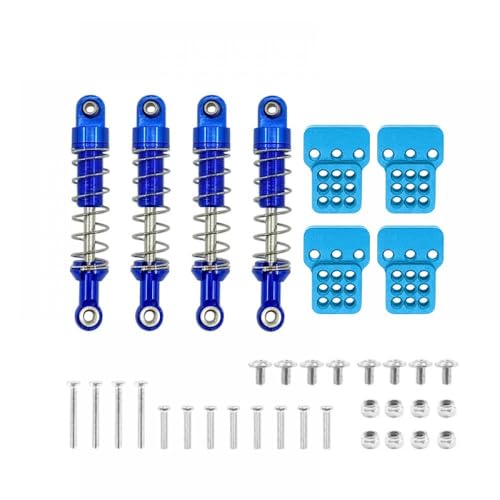 IJOSADON Erweiterter Metallstoßdämpfer mit Fester Halterung Kompatibel mit MN-Serie-kompatible RC-Autos-Ersatzteile RC Auto Zubehör(Blue 1SET) von IJOSADON