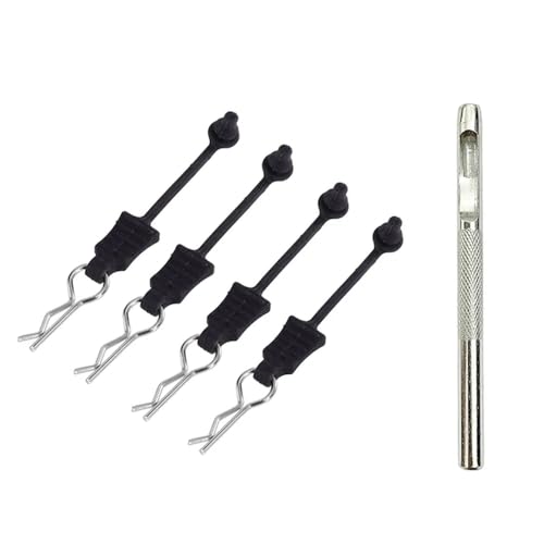 IJOSADON Flexibler Gummihalter zur Verhinderung des Verlusts von Karosserieklammern, kompatibel mit Hyper Go 1/12 1/14 1/16 RC-Autoteilen(4PCS) von IJOSADON