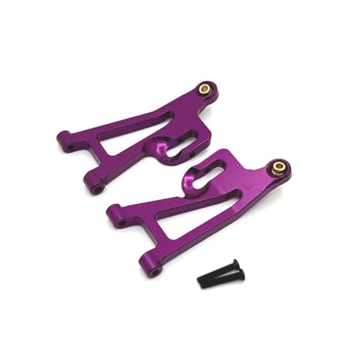 IJOSADON Gebrauchte kompatible vordere untere Schwinge Kompatibel mit 1/14 14209 14210 RC Autoteile Metall-Upgrade und Modifikation(Purple) von IJOSADON