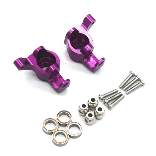 IJOSADON Kompatibel mit 16101 16102 16103 16104 16106 16201 RC 1/16 Metall-Upgrade-Teile Lenkbecher Kompatibel mit ferngesteuerte Autos(Purple) von IJOSADON