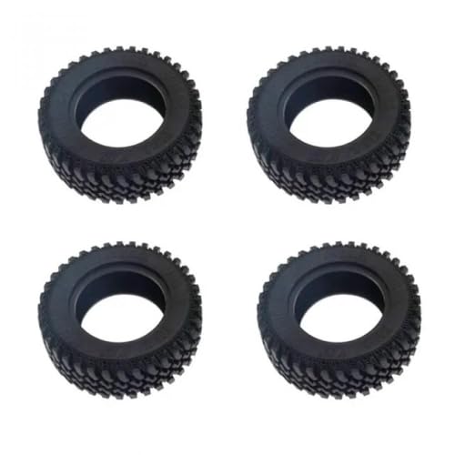 IJOSADON Kompatible MN86 Intact 80MM RC Reifen Upgrade Teile Kunststoff Gummi Kompatibel mit RC Zubehör RC Auto Zubehör(4PCS TIRE Skin) von IJOSADON