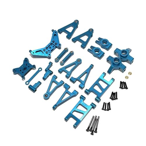 IJOSADON Kompatible Metall Lenkung Lenkung Block Hinten Naben Upgrade Teile Kompatibel mit Hyper Go 1/14 RC 14301 14302 Auto Zubehör RC Auto Zubehör(Blue) von IJOSADON