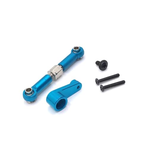 IJOSADON Kompatibler Metall-Lenkhebel und -Arm Kompatibel mit RC-Car-Modelle 144010 144001 144002 124017 124016 124018 124019(Blue) von IJOSADON