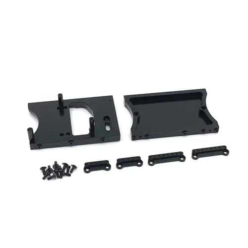 IJOSADON Lenkgetriebe Kabine Heckträger Metall Upgrade Teile kompatibel mit MN D91 D96 MN98 99S RC Fahrzeug RC Auto Zubehör(Black) von IJOSADON