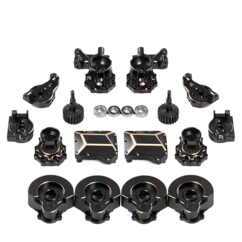 IJOSADON Maximale Bodenfreiheit Messing Caster Blocks Portal Drive Gehäuseverbindungen Kompatibel mit RC 1/10 Offroad-Fahrzeugachse Gewichte(8 in 1 Set C) von IJOSADON