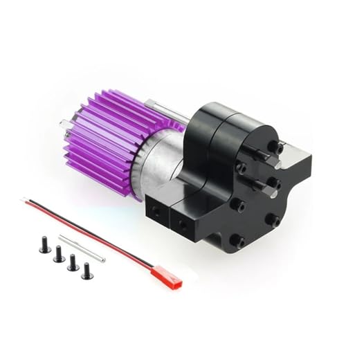 IJOSADON Metall 370 Motor Getriebe kompatibel mit C14 C24 B24 B36 MN D99 MN99S RC Auto Upgrade Teile(Black) von IJOSADON