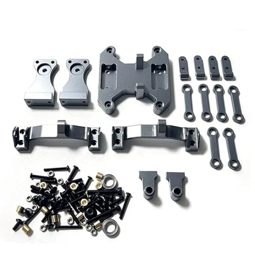 IJOSADON Metall Balance Chassis Board Wippe Kit kompatibel mit B16 B36 1/16 RC Auto Upgrade Teile und modifizierte Zubehör RC Auto Zubehör(Dark Grey) von IJOSADON