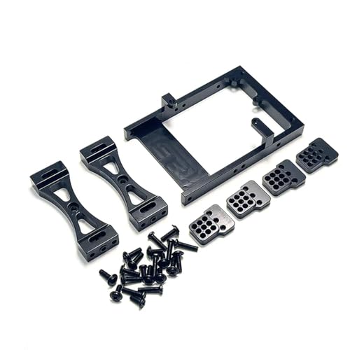 IJOSADON Metall-Servohalterung, Balken-Querträger-Stoßdämpferhalterung, kompatibel mit C14 C24 B14 B24 1/16 RC Car Kit(Black) von IJOSADON