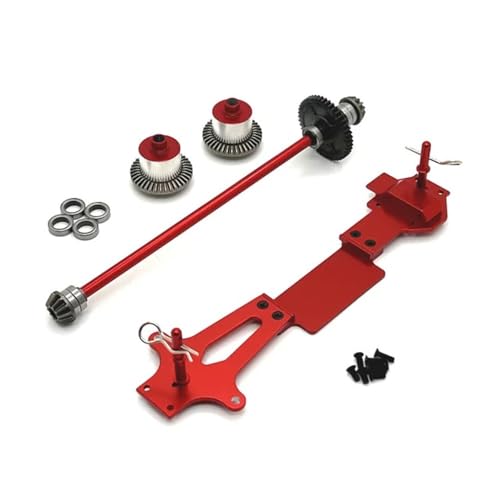 IJOSADON Metall-Upgrade-Differenzial-Kit Kompatibel mit 1/14 RC-Cars, kompatibel mit 144016 144018 144001 144002 144010 Teilen RC Auto Zubehör(RED) von IJOSADON