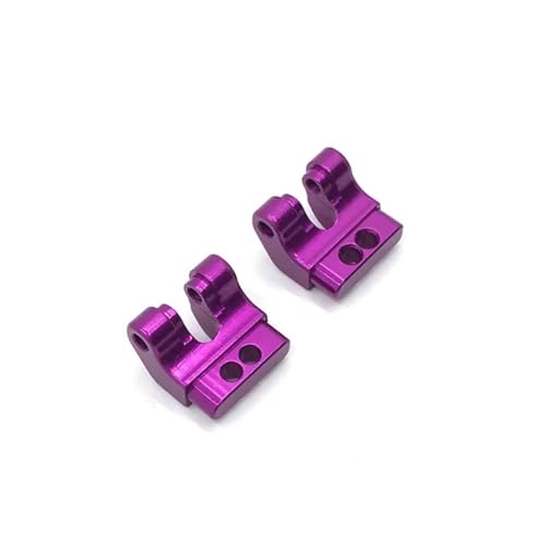 IJOSADON Metall-Upgrade-Frontstoßdämpferhalterung, kompatibel mit 1/12 RC-Autoteilen 124016 124018(Purple) von IJOSADON