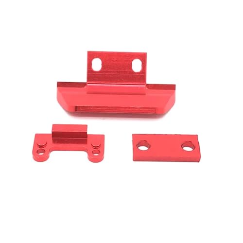 IJOSADON Metall-Upgrade-Frontstoßstangen-Modifikation, kompatibel mit 1/14 144010 144001 144002 und 1/12 124017 124019 RC-Autos(RED Set) von IJOSADON