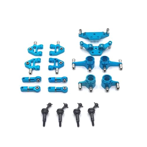 IJOSADON Metall Upgrade Schaukel Arm Lenkung Tasse Schock Halterung Antriebswelle Kompatibel mit 1/28 Kompatible RC Auto Teile K969 K979 K989 K999 p929 P939(Sky Blue) von IJOSADON