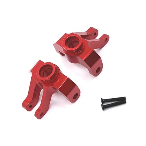 IJOSADON Metall Upgrade Vorderachse Lenkung Tasse Kompatibel mit MN Modell 1/12 MN128 MN86 G500 Kompatible RC Auto Teile(RED) von IJOSADON