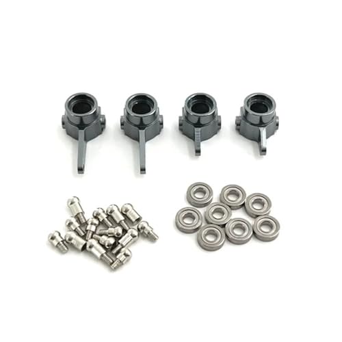 IJOSADON Metall verbessertes Lenkschalenlager 3x7x2mm kompatibel mit 1/28 RC Autoteilen Modellen 284161 284010 284131 K989 K979 K969 P929 P939(Dark Grey) von IJOSADON