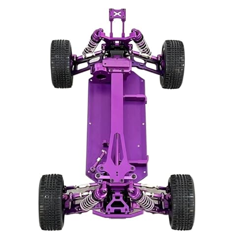 IJOSADON Upgrade des modifizierten Metallrahmens Kompatibel mit 1/12 kompatible RC-Autoteile 127017 124019(Purple) von IJOSADON