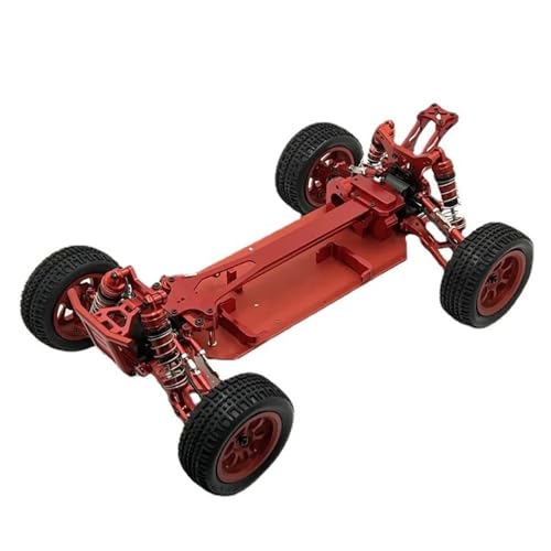 IJOSADON Upgrade des modifizierten Metallrahmens Kompatibel mit 1/12 kompatible RC-Autoteile 127017 124019 RC Auto Zubehör(RED) von IJOSADON