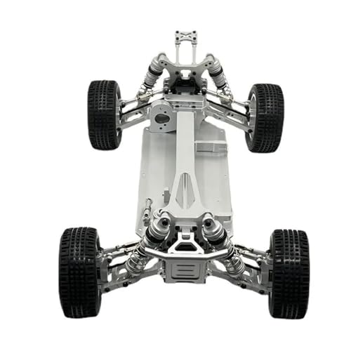 IJOSADON Upgrade des modifizierten Metallrahmens Kompatibel mit 1/12 kompatible RC-Autoteile 127017 124019 RC Auto Zubehör(Silver) von IJOSADON