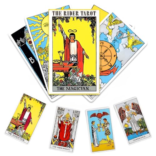 IKOPFLN 78 Vintage-Tarot-Karten, Tarot Cards,tarotkarten mit Buch für anfänger(mit Handbuch) von IKOPFLN