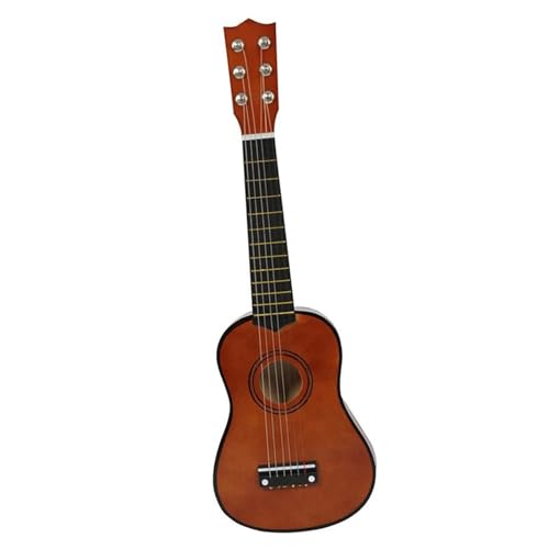 53,3 cm Lindenholz-Ukulele, 6 Saiten, kleiner Bass, Akustikgitarre, Musikinstrumente (braun) von ILGIZJIN