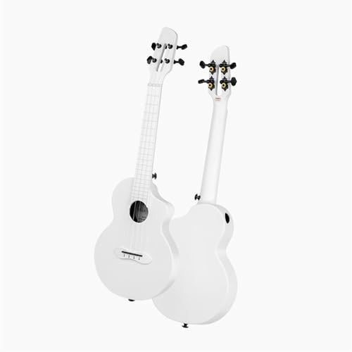 Mehrfarbige Ukulele, Karbonfaser-Gitarre, 58,4 cm, Weiß von ILGIZJIN
