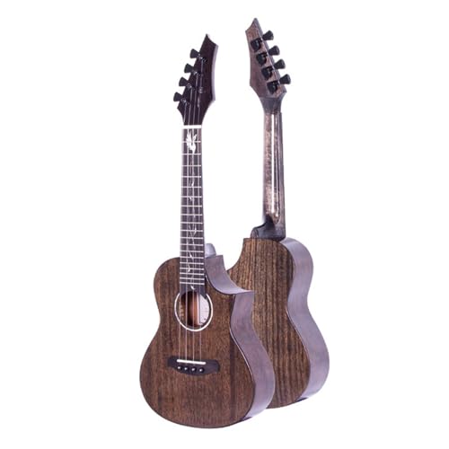 Professioneller Anfänger, Mahagoni-Ukulele, Gitarre, Instrument, 58,4 cm, Schwarz von ILGIZJIN