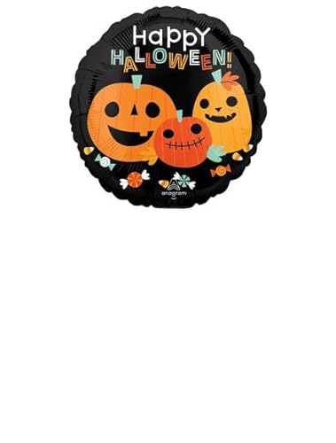 Folienball Mini 9 Zoll – 23 cm Classic Halloween Pumpkins – aufblasbar mit Luft von ILS I LOVE SHOPPING