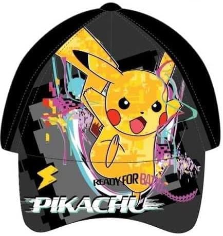 Schirmmütze für Jungen/Kinder, verstellbare Baseballkappe, Schwarz, Einheitsgröße für POKEMON von ILS I LOVE SHOPPING