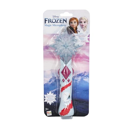 IMC Toys Frozen Aufnahme Mikrofon mit Lichteffekten und Melodien, Singe mit Elsa & Co., Magischen Handmikrofon im Frozen-Design, Batterien enthalten, Spielzeug für Kinder ab 3 Jahren von IMC Toys