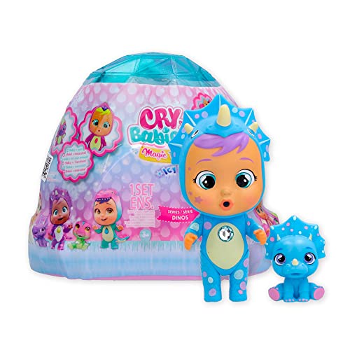 Cry Babies Magic Tears 904163 Dinosaurier Puppe, Mehrfarbig, one Size von Cry Babies