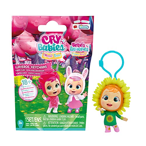 CRY BABIES MAGIC TEARS Schlüsselanhänger| Überraschungs-Sammelpuppe Schlüsselanhänger, 7cm | Geschenk, Spielzeug für Kinder ab 3 Jahre von Cry Babies