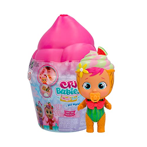 CRY BABIES MAGIC TEARS Icy World Frozen Frutti | Überraschungs-Puppe zum Sammeln, mit fruchtigem Duft, weint und kann Schnee kreieren – Spielzeug für Kinder ab 3 Jahren von Cry Babies