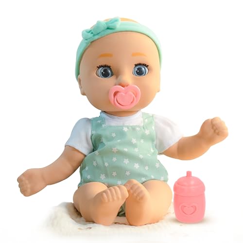 IMC Toys Be Loved Babies Sam, lebensechte Puppe, hat eine weiche Haut und enthält einen Schnuller und eine Flasche, komplett beweglich, Spielzeug für Kinder ab 18 Monaten von IMC Toys