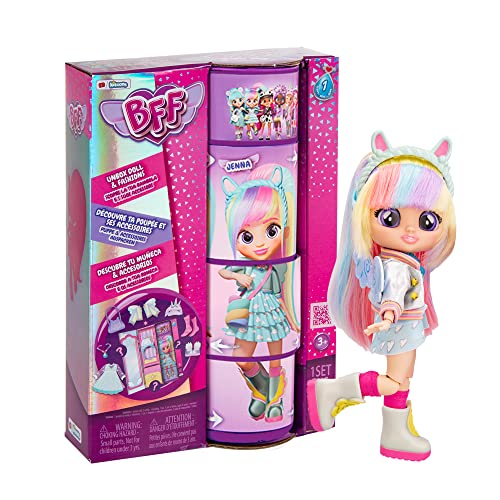 BFF BY BEBÉS LLORONES 904361 Puppe, Jenna, 7.8 inch (Pack of 1) von BFF BY CRY BABIES