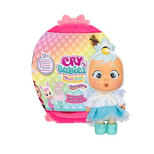 CRY BABIES MAGIC TEARS Dress me Up – Kleine Überraschungs-Sammelpuppe mit stylischen Outfits & Accessoires; Puppe weint echte Kullertränen; ab 3 Jahren geeignet. von Cry Babies