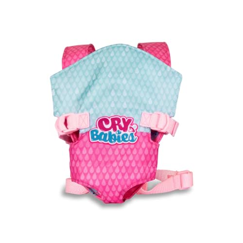 CRY BABIES Babytrage - Puppentrage, tragbar Vorne und Hinten, Tragesitz; Puppenzubehör für Cry Babies Puppen und alle 30cm Puppen geeignet - Perfekte Spielzeug für Kinder ab 3 Jahren von Cry Babies