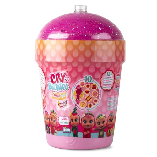 CRY BABIES MAGIC TEARS Tutti Frutti Smoothie-Haus | Mini-Sammelpuppe mit Duft und echten Kullertränen, mit Accesoires | Geschenk und Puppe für Mädchen & Jungen ab 3 Jahre von Cry Babies