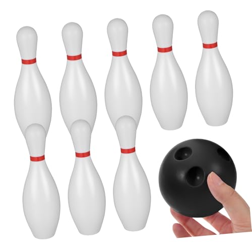 IMIKEYA 1 Satz Bowling Bowlen Lustige Sportspiele Spiele Für Im Freien Schwimmbad Schüssel Werfen Outdoor-Spiele Für Jumbo Prallen Blase Spaß Ball Bolas Weiß Plastik von IMIKEYA