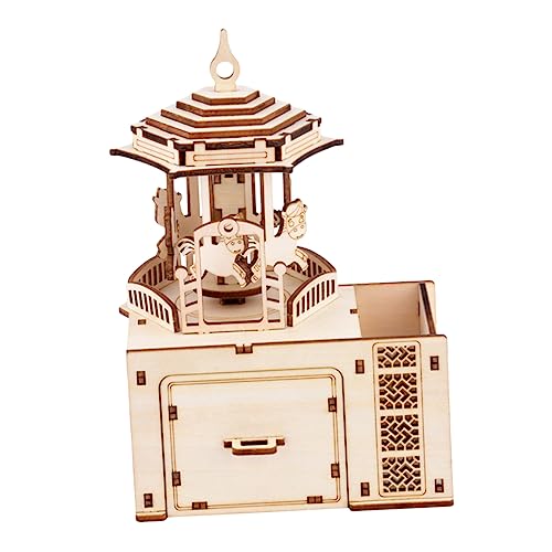 IMIKEYA 1 Satz DIY Holz Karussell Musikbox Puzzle für Handgemachte Bastelarbeit Kreative Dekoration für Zuhause Perfektes zu Weihnachten und Geburtstagen IMIKEYA 1 Satz DIY Holz Karussell Musikbox Puzzle für Handgemachte Bastelarbeit Kreative Dekoration für Zuhause Perfektes zu Weihnachten und Geburtstagen von IMIKEYA